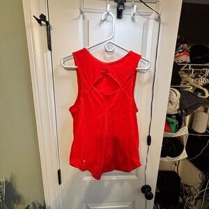 Pre-worn MINT Lululemon Women's Size 8 Red/Orange Racer Tank Top